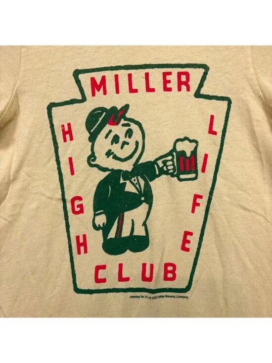 Junk Food Clothing x Miller High Life Club T-Shirt Size Medium - Picture 2 of 4
